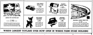 Wisconsin State Journal toy ads: 1950s